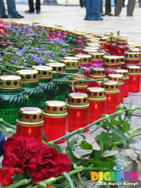 28232 Candles at famine memorial at St. Michael's Golden-Domed Monastery in Kiev